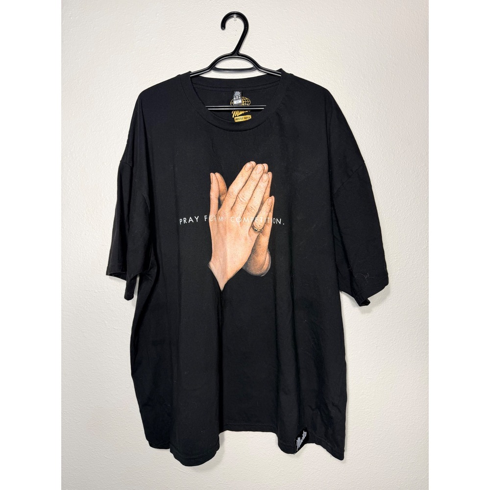 Muerte Hustle Daily Pray For My Competition Black Graphic T-Shirt Mens 4XL
